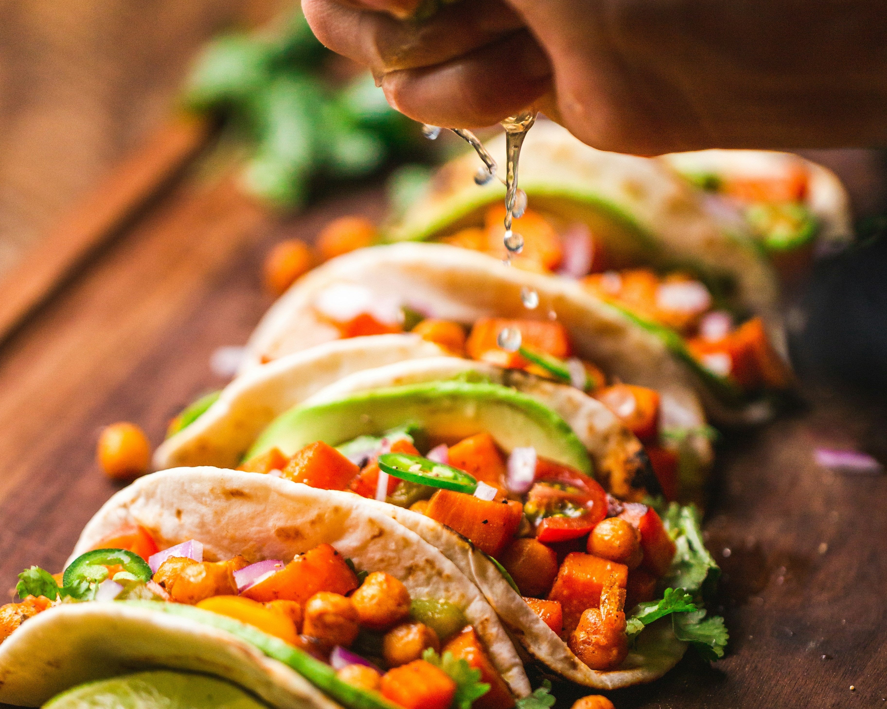 Vegan Sweet Potato & Chickpea Tacos