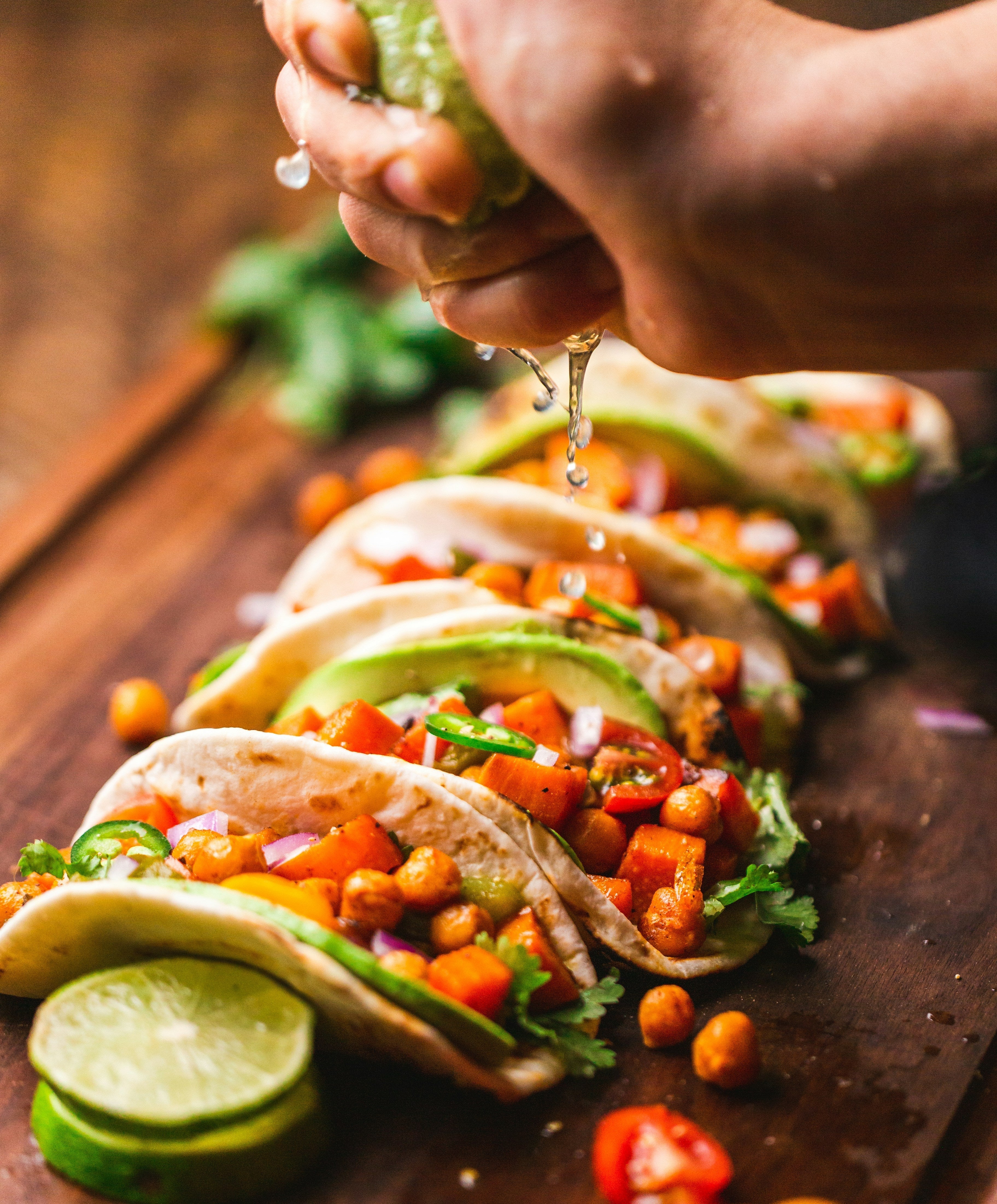 Vegan Sweet Potato & Chickpea Tacos